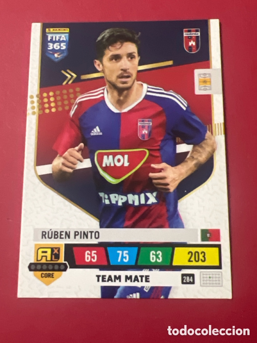 Cromos de F&uacute;tbol: E810. CROMO CARD RUB&Eacute;N PINTO MOL FEHERVAR 284 FIFA 365 22 23 2022 2023 ADRENALYN