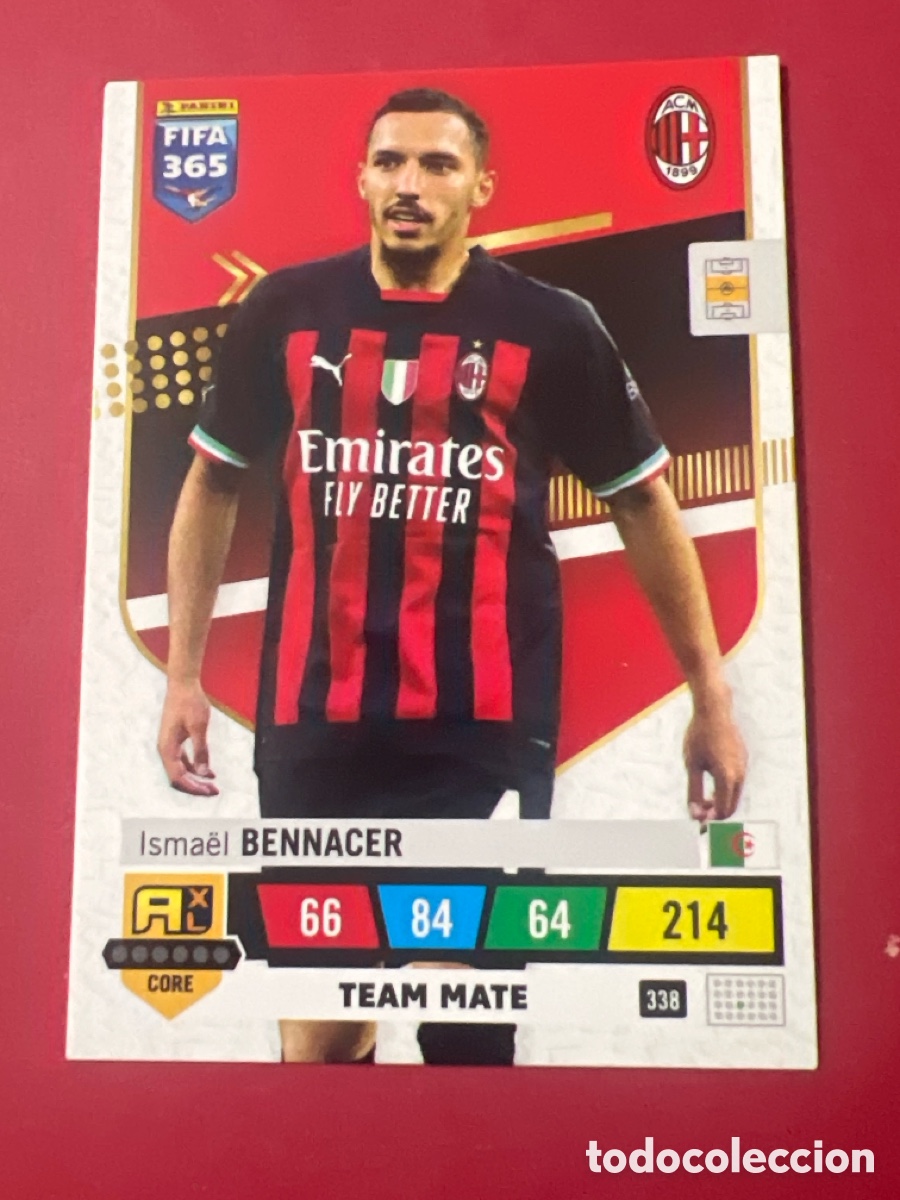 Fu&szlig;ball-Sticker: E814. BENNACER 338 MIL&Aacute;N ADRENALYN 365 2022 2023 22 23