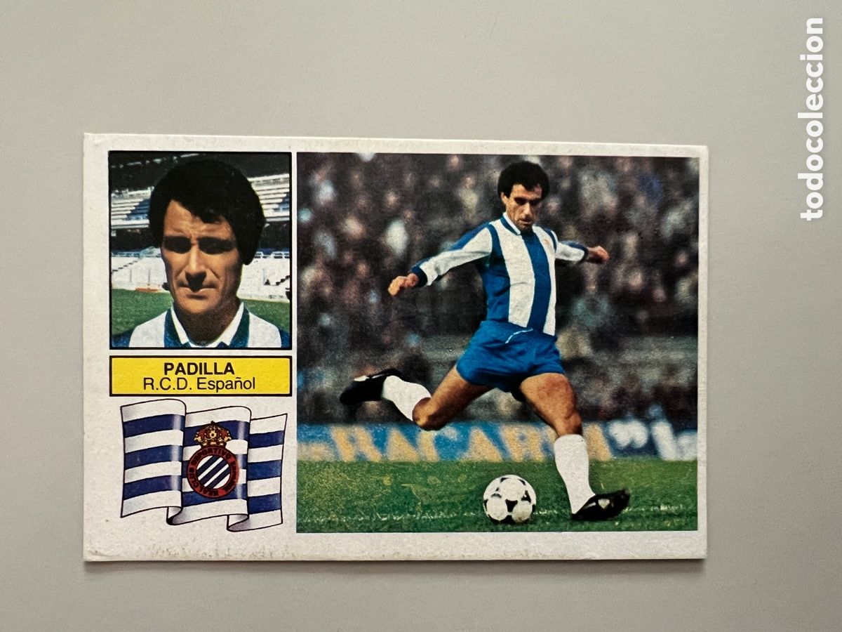 Fu&szlig;ball-Sticker: PADILLA ESPA&Ntilde;OL COLOCA IMPOSIBLE EN PERFECTO ESTADO EDICIONES ESTE 1982/83