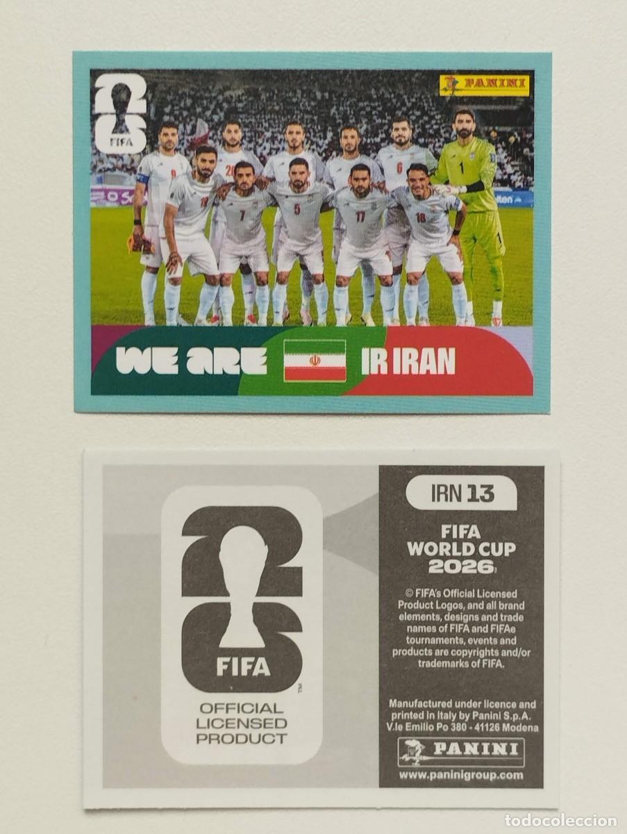 Fu&szlig;ball-Sticker: CROMO STICKER WORLD CUP 2026 MUNDIAL 26 PANINI IRAN IRN13 IRN 13 PLANTILLA ALINEACION