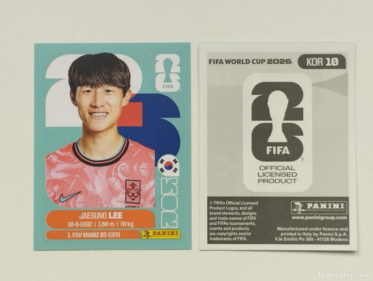 Cartes &agrave; collectionner de Football: CROMO STICKER WORLD CUP 2026 MUNDIAL 26 PANINI COREA DEL SUR KOR10 KOR 10 JAESUNG LEE