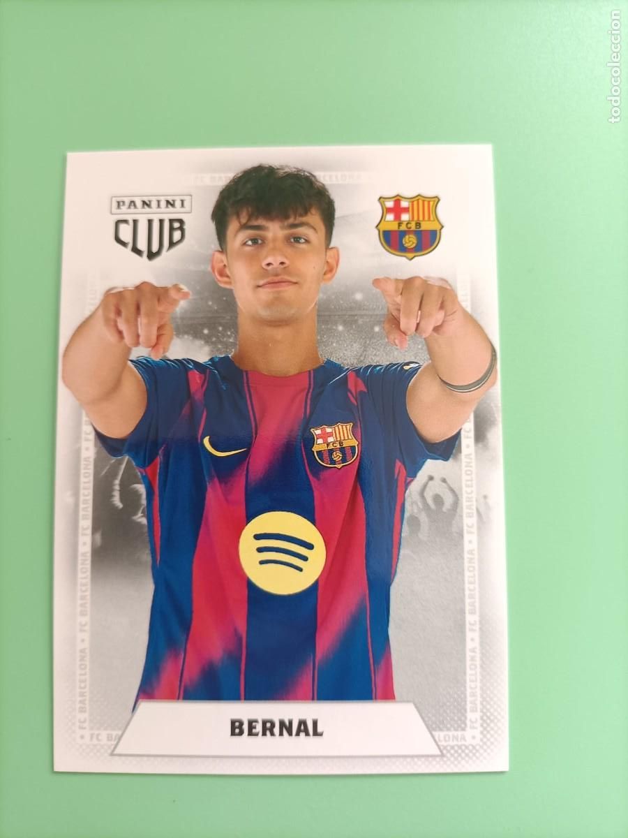 Cromos de F&uacute;tbol: CROMO PANINI CLUB BARCELONA BERNAL 20 25 26 2025 2026
