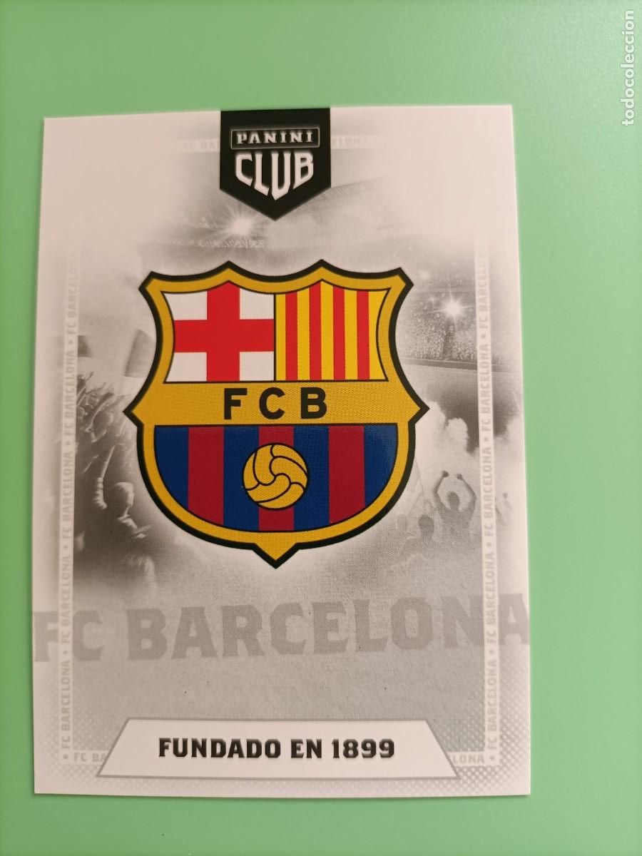 Cromos de F&uacute;tbol: CROMO PANINI CLUB BARCELONA ESCUDO FUNDADO EN 1899 1 2025 2026