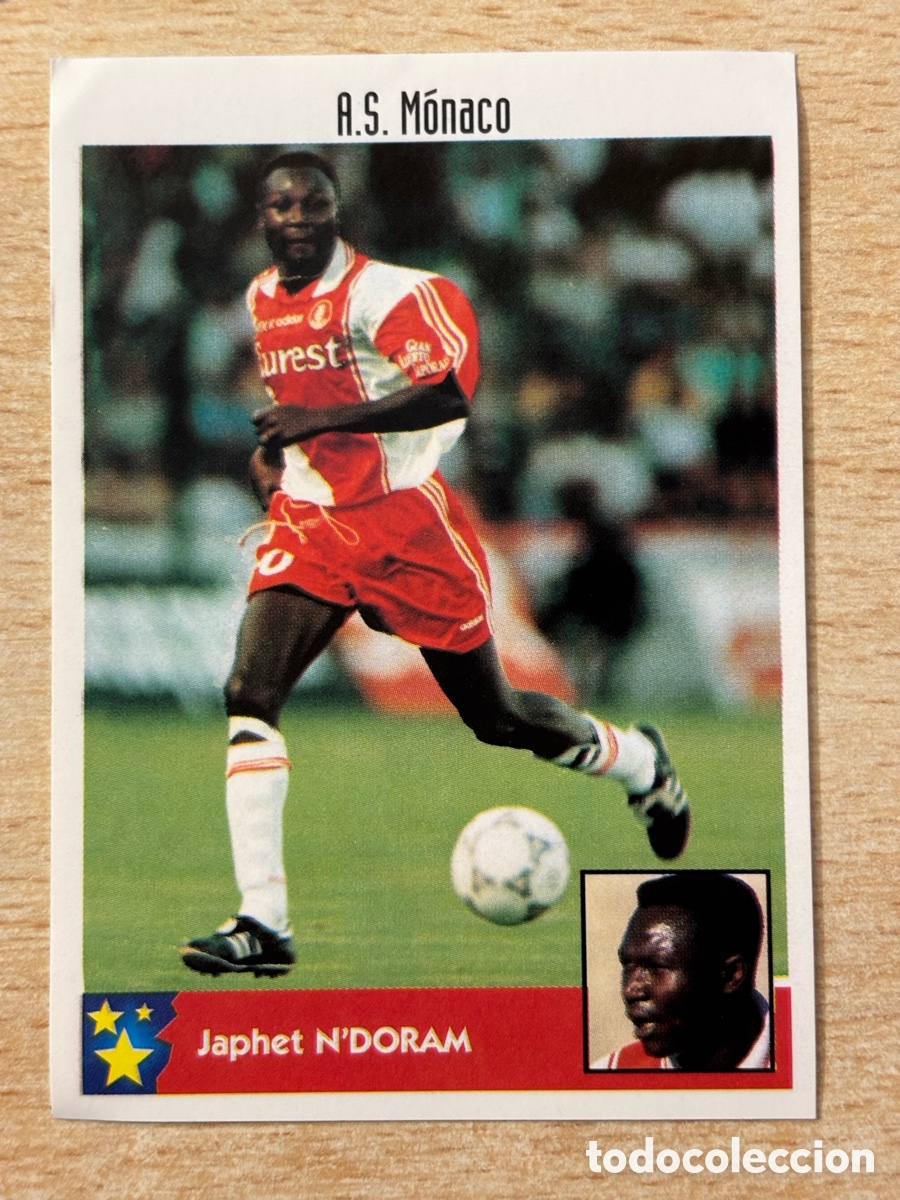 Cromos de F&uacute;tbol: # 177 N&rsquo;Doram Chad AS M&oacute;naco Francia Mejores Equipos de Europa 97-98 Panini
