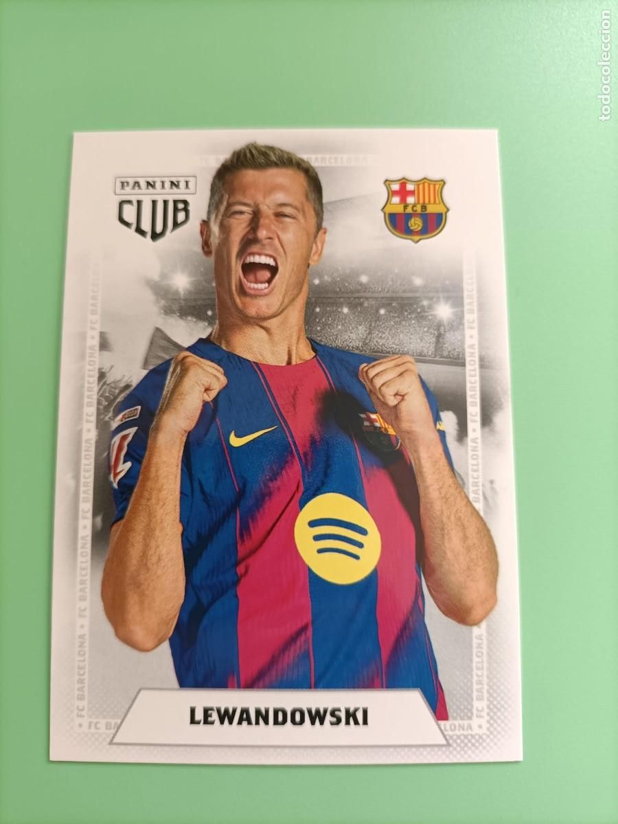 Cartes &agrave; collectionner de Football: CROMO PANINI CLUB BARCELONA LEWANDOWSKI 28 25 26 2025 2026