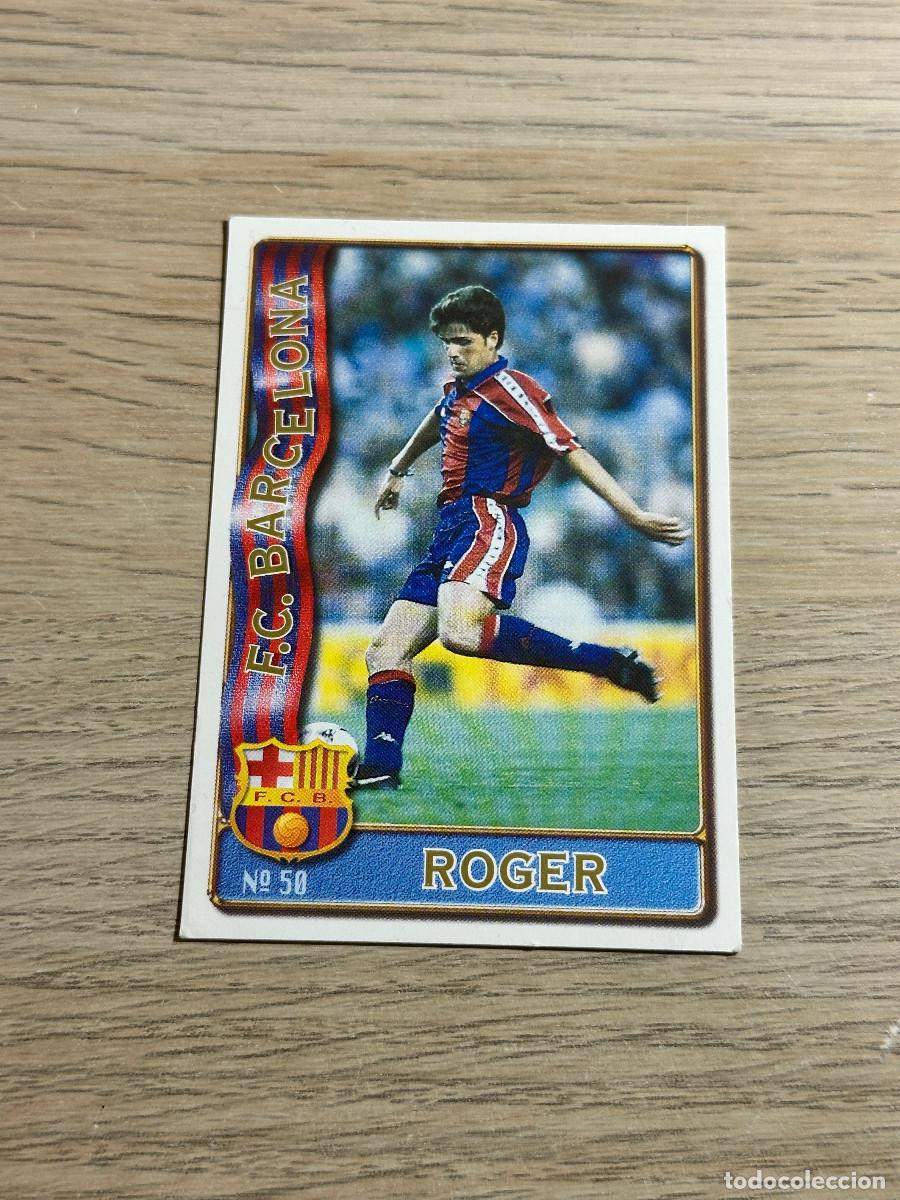 Cromos de F&uacute;tbol: 50 ROGER FC BARCELONA LAS FICHAS DE LA LIGA 96 97 MUNDICROMO