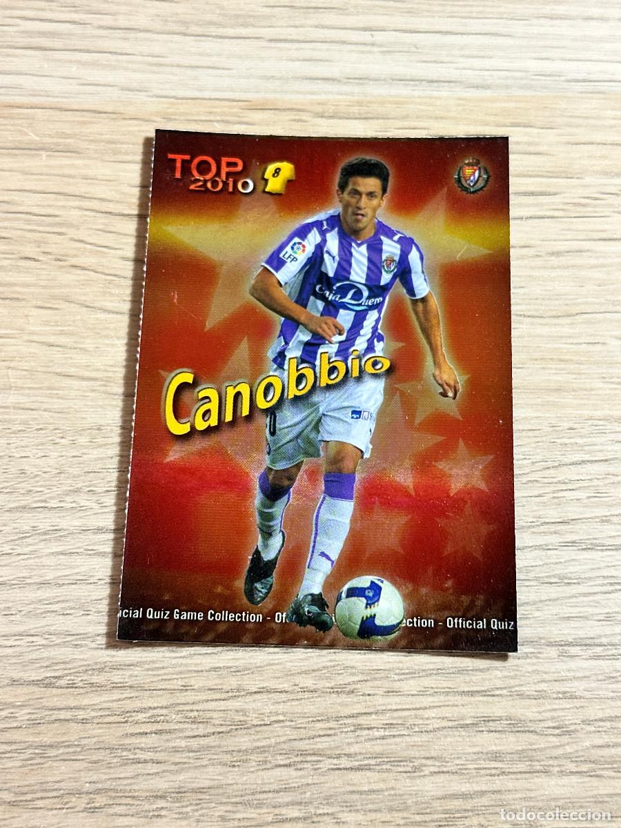 Cromos de F&uacute;tbol: CANOBBIO n&ordm; 606 TOP VALLADOLID ROJO MUNDICROMO 2009 2010 QUIZ GAME 09 10