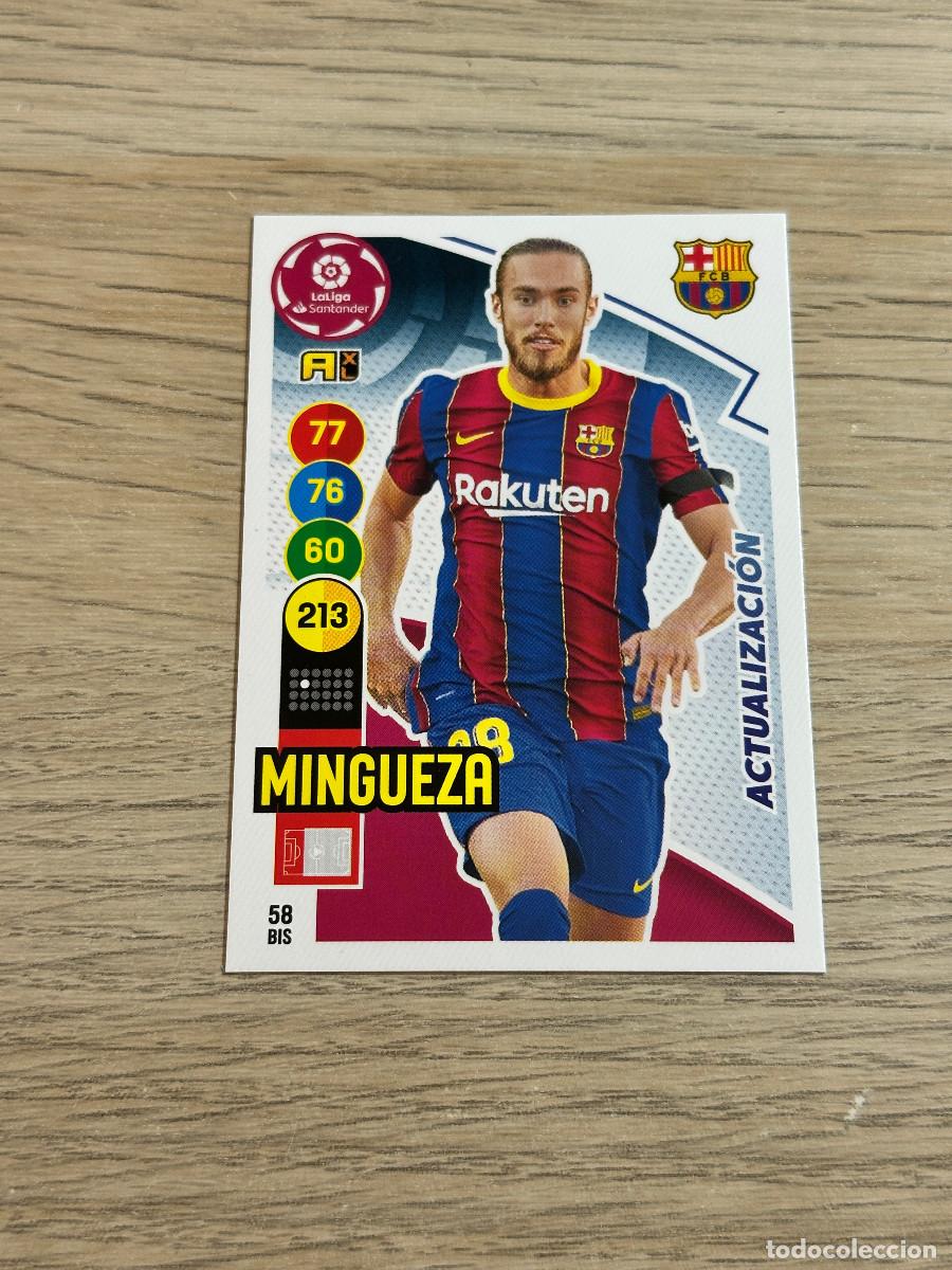 Cromos de F&uacute;tbol: MINGUEZA n&ordm; 58 BIS ACTUALIZACION FC BARCELONA ADRENALYN XL 2020 2021 PANINI 20 21