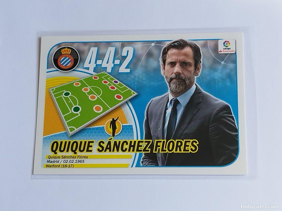 Cromos de F&uacute;tbol: QUIQUE S&Aacute;NCHEZ FLORES RCD ESPANYOL N&ordm; 18 - PANINI EDICIONES ESTE LA LIGA SANTANDER 2016 2017 16 17