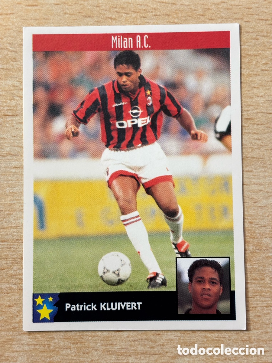 Cromos de F&uacute;tbol: # 168 Kluivert Holanda Milan AC Mejores Equipos de Europa 97-98 Panini