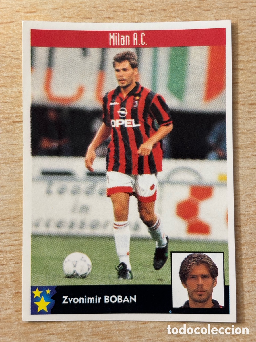 Cromos de F&uacute;tbol: # 165 Boban Croacia AC Milan Italia Mejores Equipos de Europa 97-98 Panini