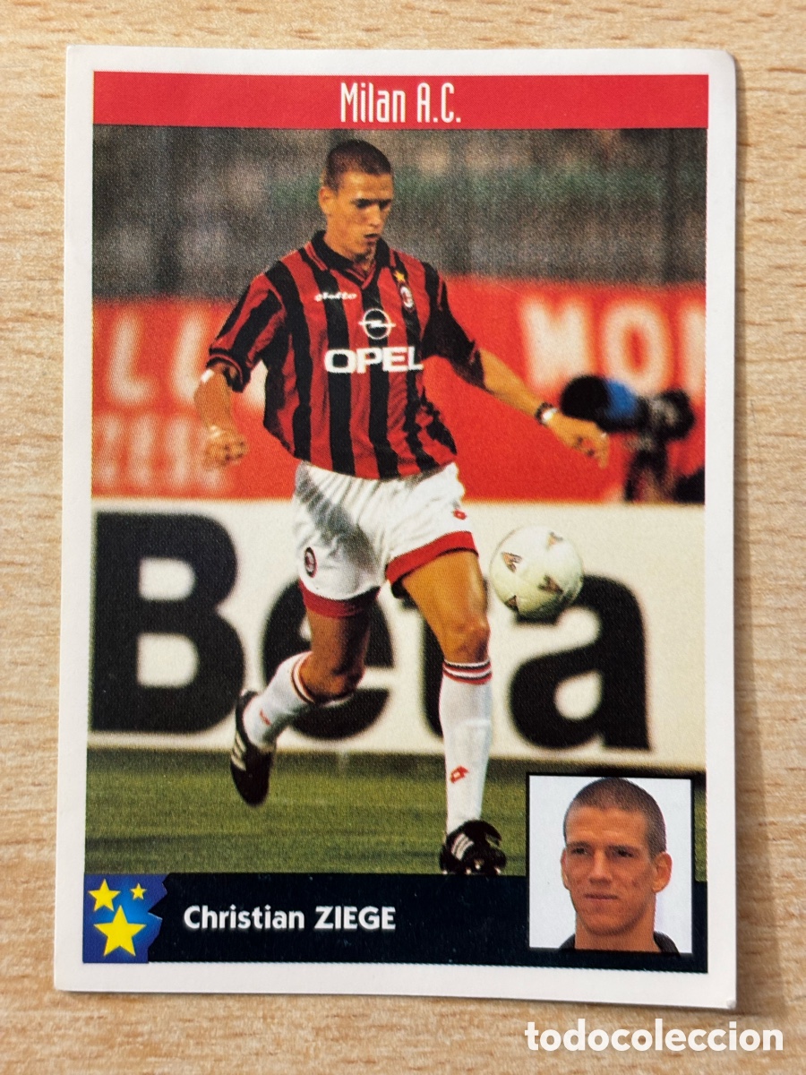 Cromos de F&uacute;tbol: # 161 Ziege Alemania AC Milan Italia Mejores Equipos de Europa 97-98 Panini