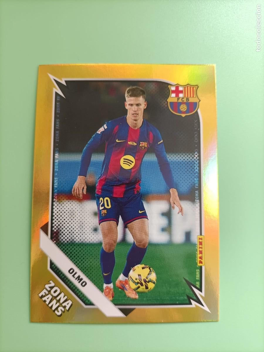 Fu&szlig;ball-Sticker: CROMO PANINI CLUB BARCELONA OLMO ZONA FANS PARALELA KROMIX GOLD KO40 25 26 2025 2026