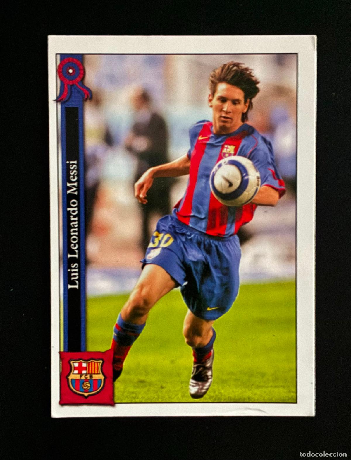 Cromos de F&uacute;tbol: MESSI FC BARCELONA 602 LAS FICHAS DE LA LIGA 2006 MUNDICROMO 2005/06