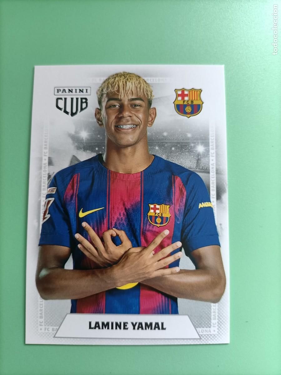 Cromos de F&uacute;tbol: CROMO PANINI CLUB BARCELONA LAMINE YAMAL #25 25 26 2025 2026