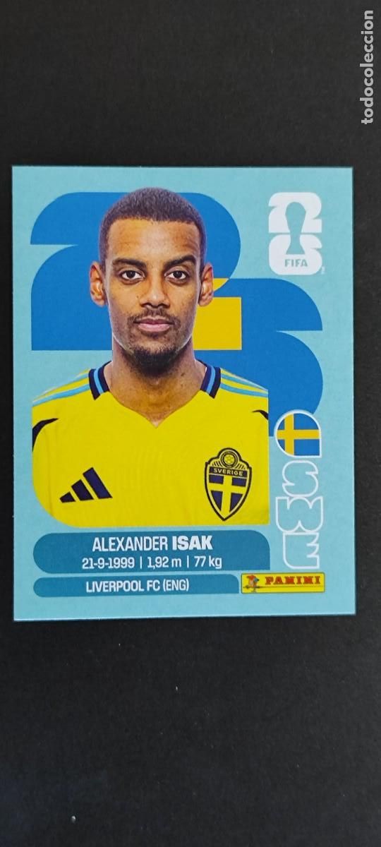 Cartes &agrave; collectionner de Football: FIFA WORLD CUP 2026 STICKER ISAK SUECIA # SWE19 PANINI