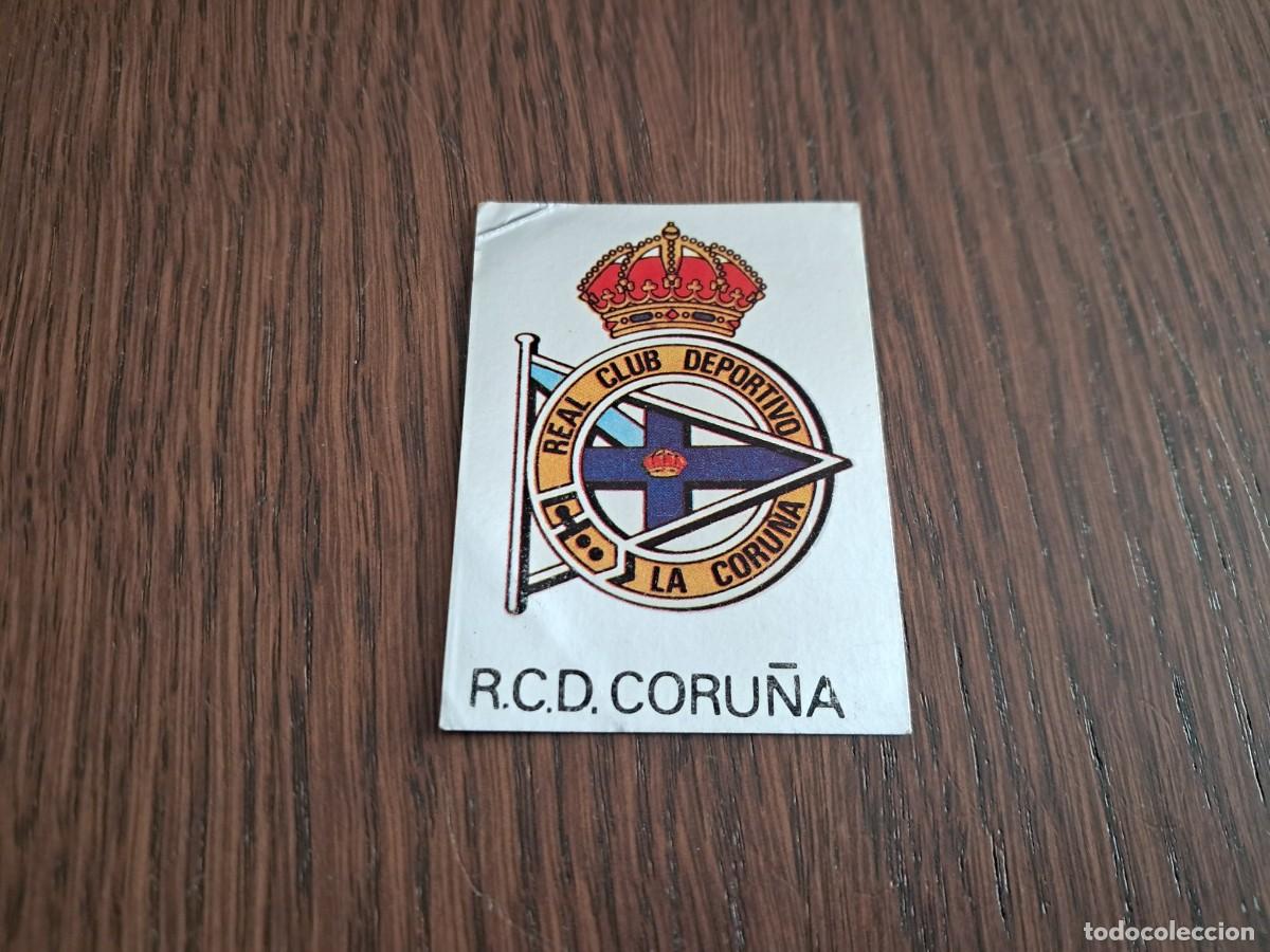 Cartes &agrave; collectionner de Football: CROMO DE F&Uacute;TBOL ESCUDO DEL RCD CORU&Ntilde;A, SIN PEGAR N&ordm; 130 LIGA MAGA 1983-1984/83-84 DE MAGA