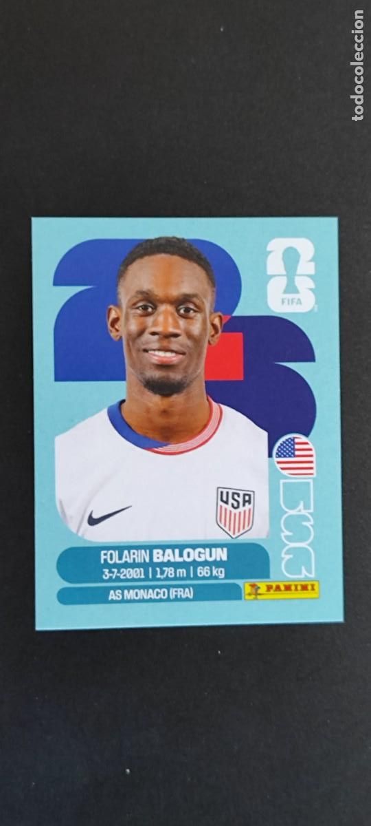 Cartes &agrave; collectionner de Football: FIFA WORLD CUP 2026 STICKER BALOGUN USA # USA20 PANINI