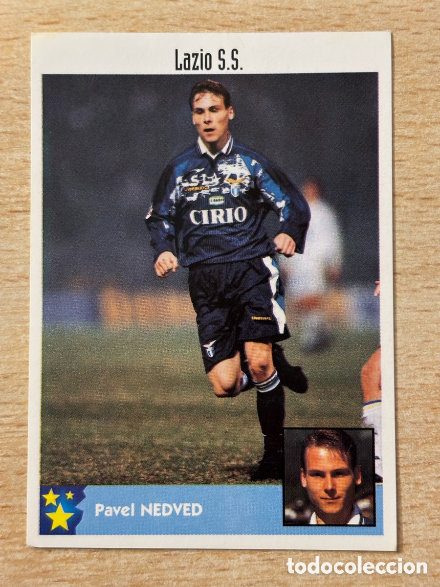 Cromos de F&uacute;tbol: # 153 Nedved Rep. Checa Lazio Italia Mejores Equipos de Europa 97-98 Panini