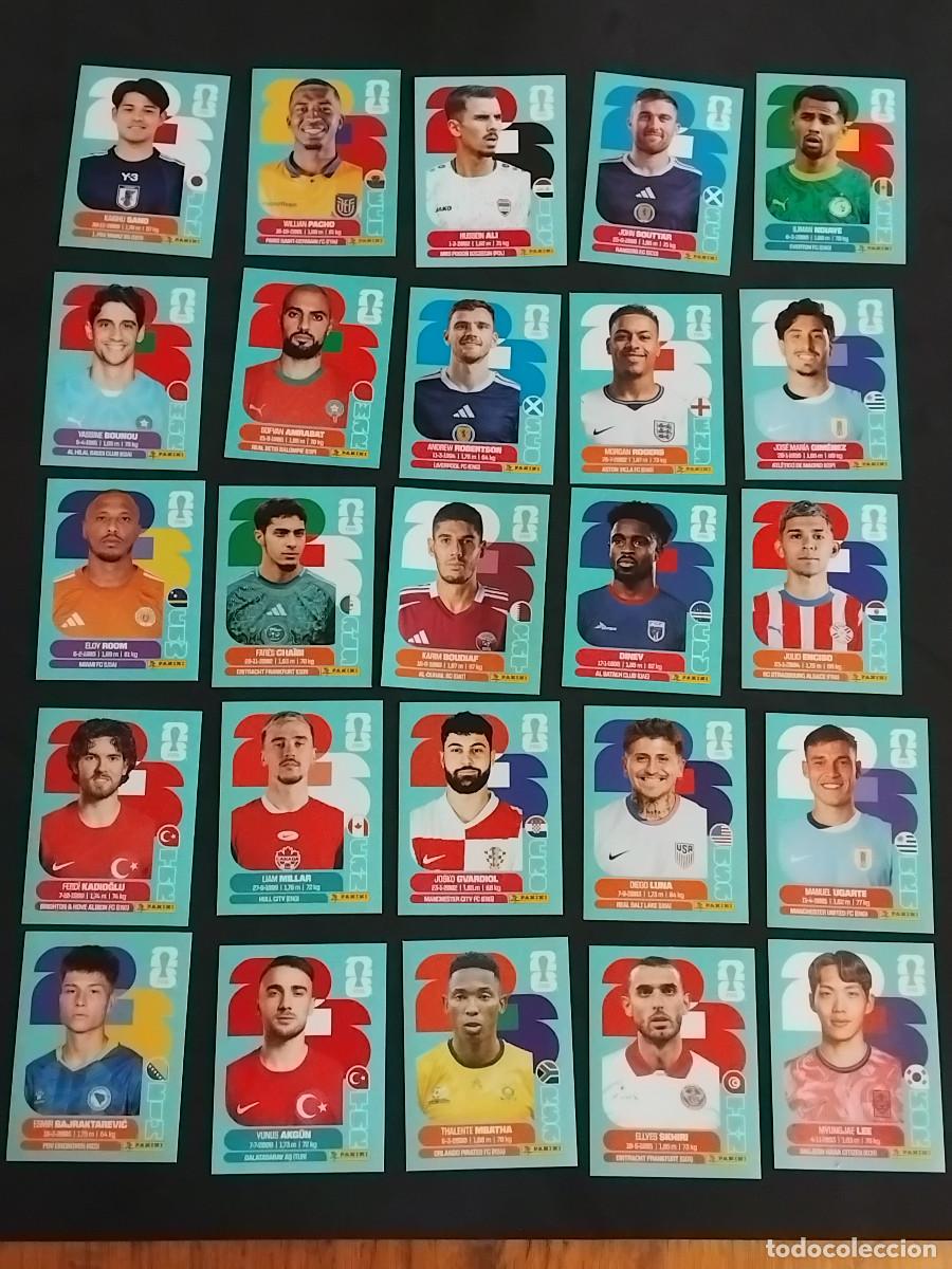 Cromos de F&uacute;tbol: 25 CROMOS MUNDIAL 2026 - LOTE DE 25 CROMOS VARIADOS - PANINI FIFA WORLD CUP 2026 - MUNDIAL 2026 26