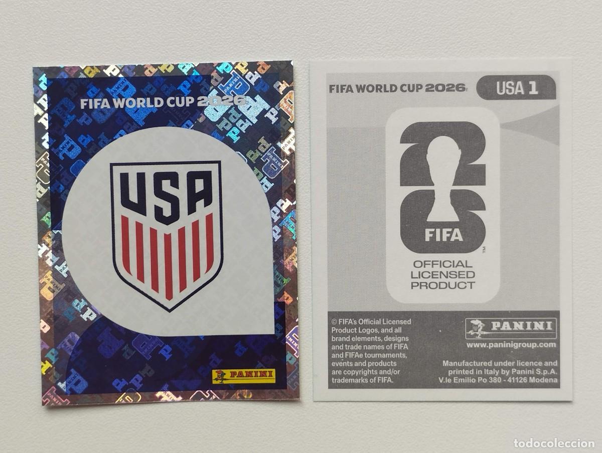 Cromos de F&uacute;tbol: CROMO STICKER WORLD CUP 2026 MUNDIAL 26 PANINI USA ESTADOS UNIDOS USA1 USA 1 ESCUDO