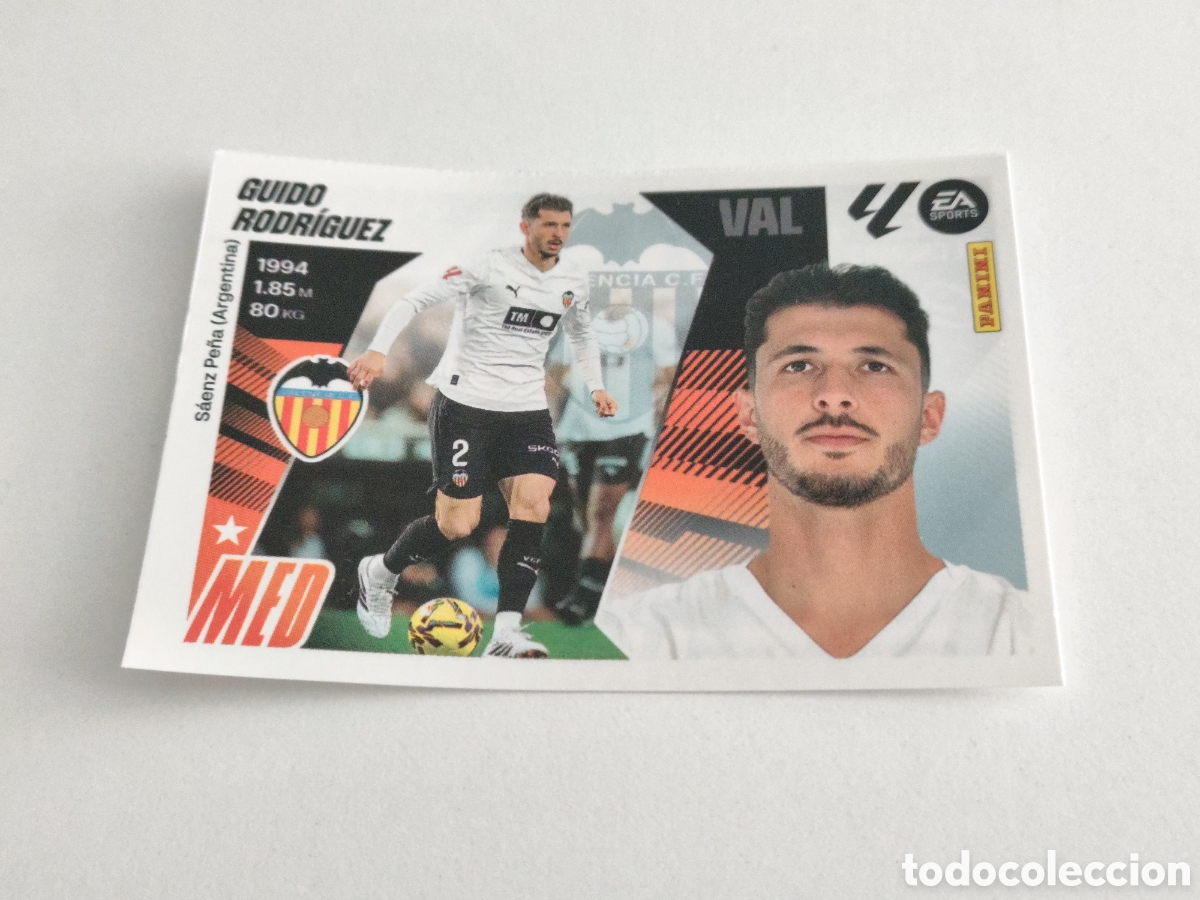 Cromos de F&uacute;tbol: Cromos 35 Guido Rodr&iacute;guez Valencia Liga Este Ediciones Este 25 26 nuevo sin pegar
