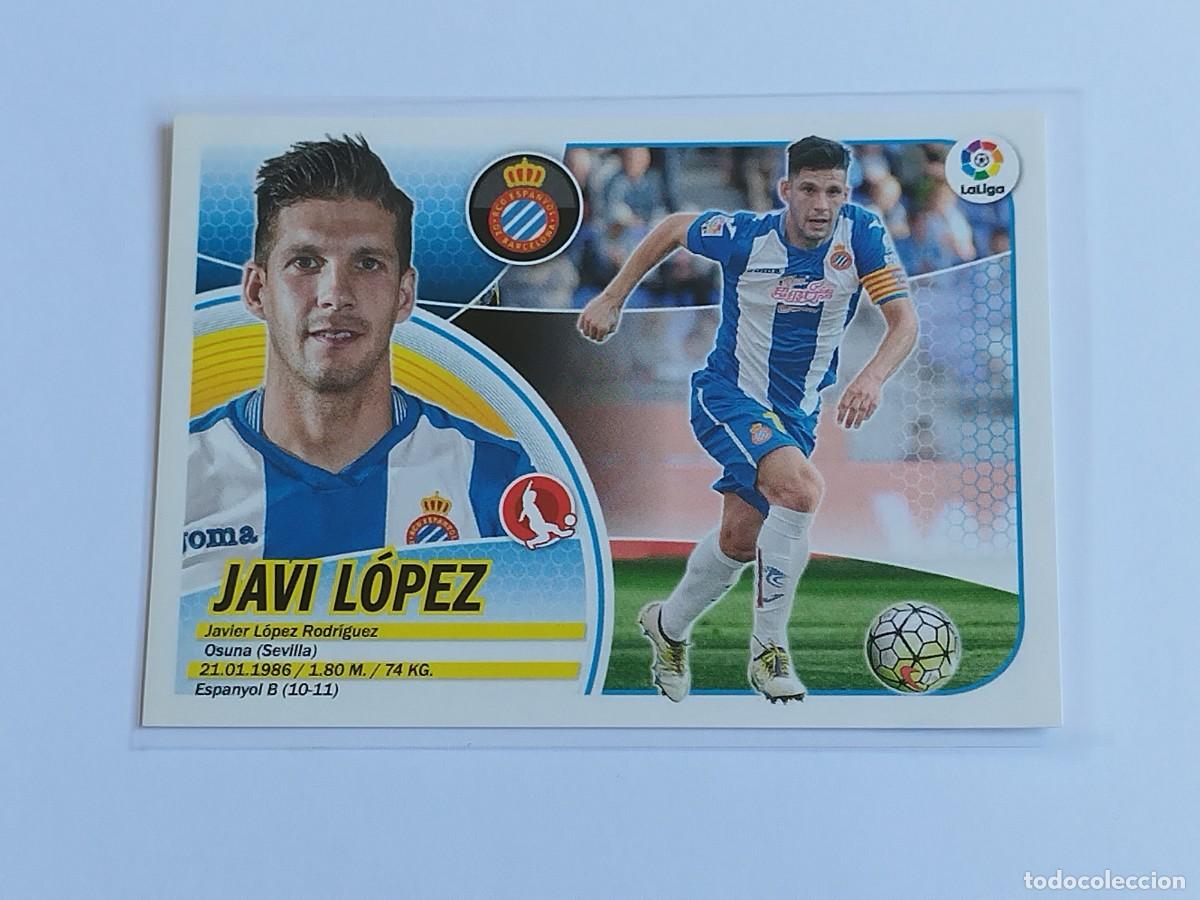 Cromos de F&uacute;tbol: JAVI L&Oacute;PEZ N&ordm; 3A RCD ESPANYOL PANINI EDICIONES ESTE LA LIGA SANTANDER 2016 2017 16 17 3 A LOGO ERROR