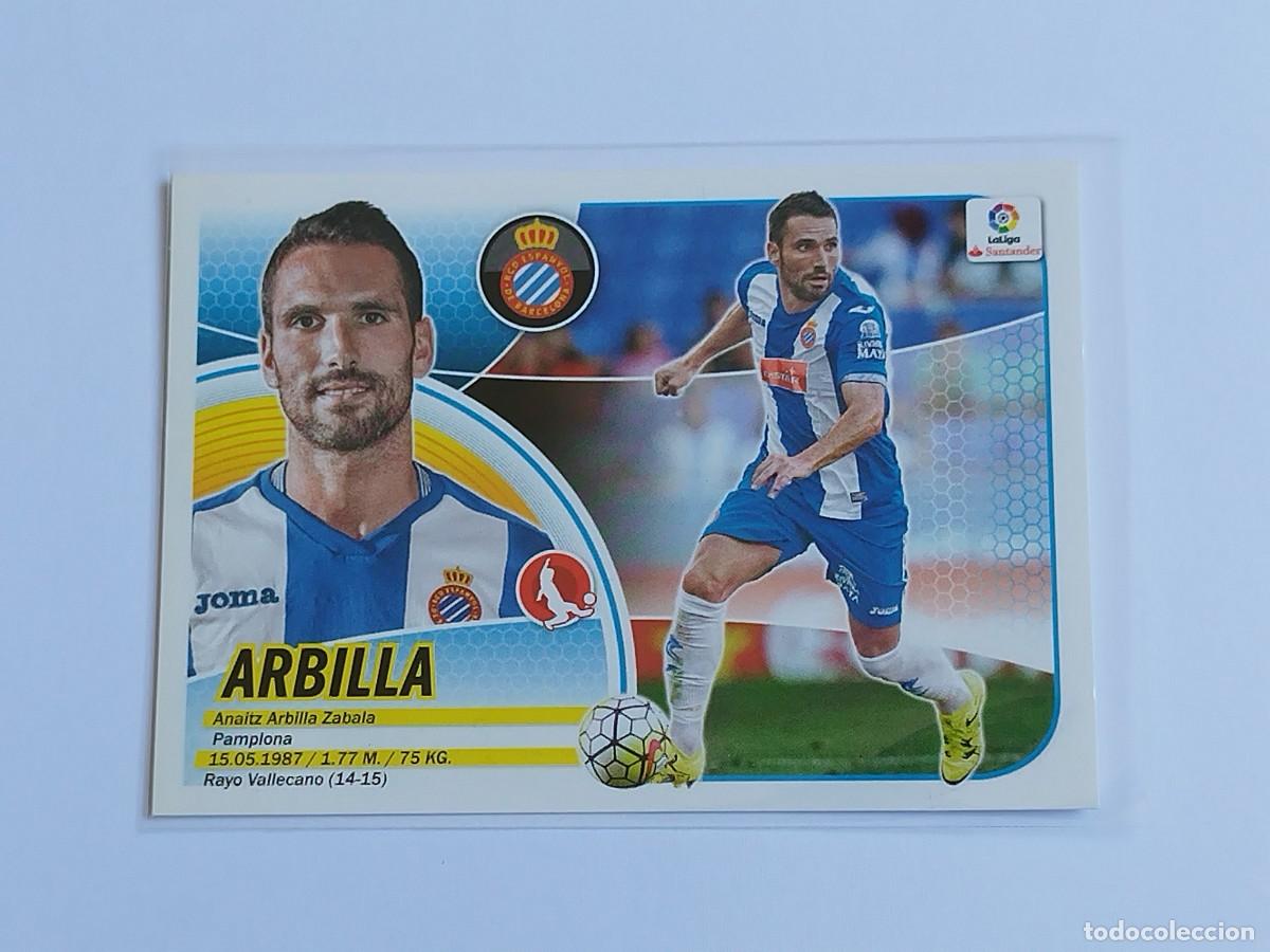 Cromos de F&uacute;tbol: ARBILLA N&ordm; 3B RCD ESPANYOL PANINI EDICIONES ESTE LA LIGA SANTANDER 2016 2017 16 17 3 B LOGO ERROR