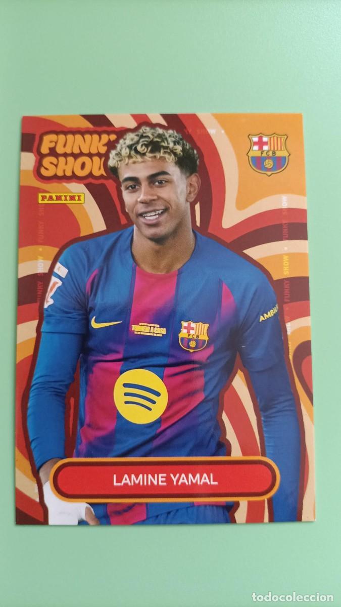 Cromos de F&uacute;tbol: CROMO PANINI CLUB BARCELONA FUNKY SHOW LAMINE YAMAL #54 25 26 2025 2026