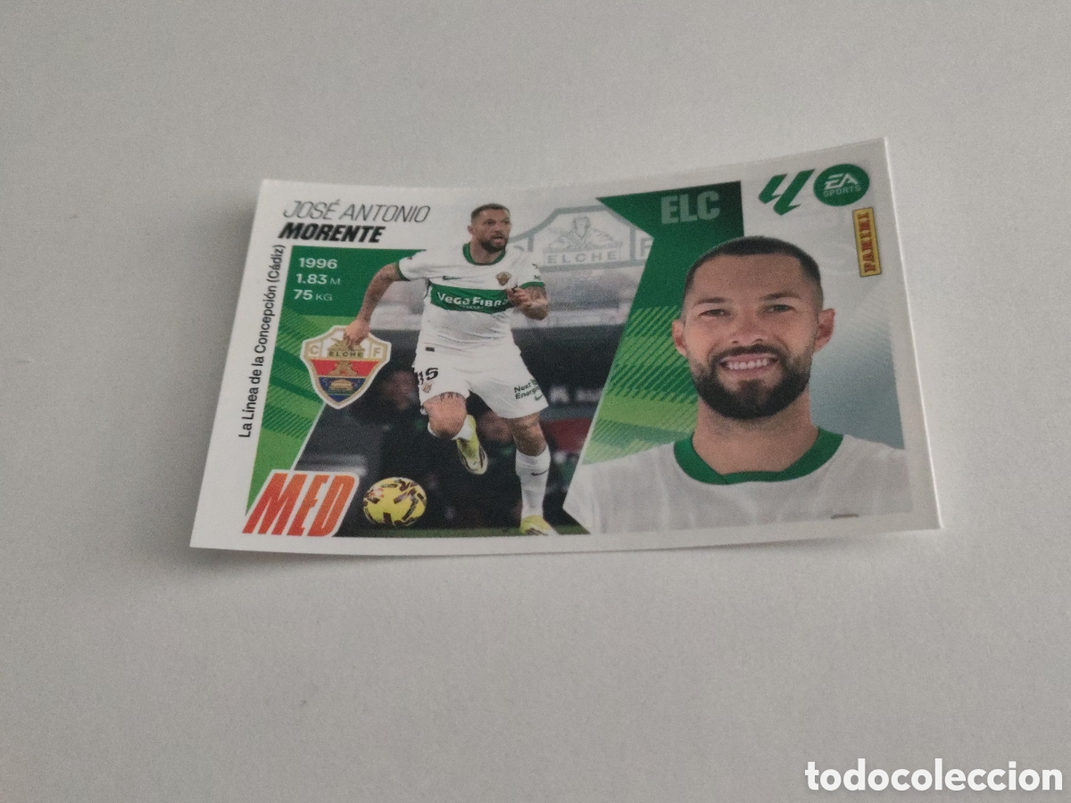 Cromos de F&uacute;tbol: Cromos 13 Jos&eacute; Antonio Morente Elche Liga Este Ediciones Este 25 26 nuevo sin pegar