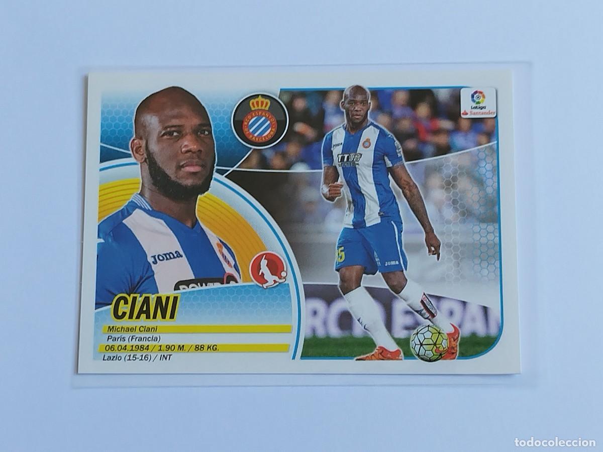 Cromos de F&uacute;tbol: CIANI N&ordm; 4 RCD ESPANYOL - PANINI EDICIONES ESTE LA LIGA SANTANDER 2016 2017 16 17 LOGO