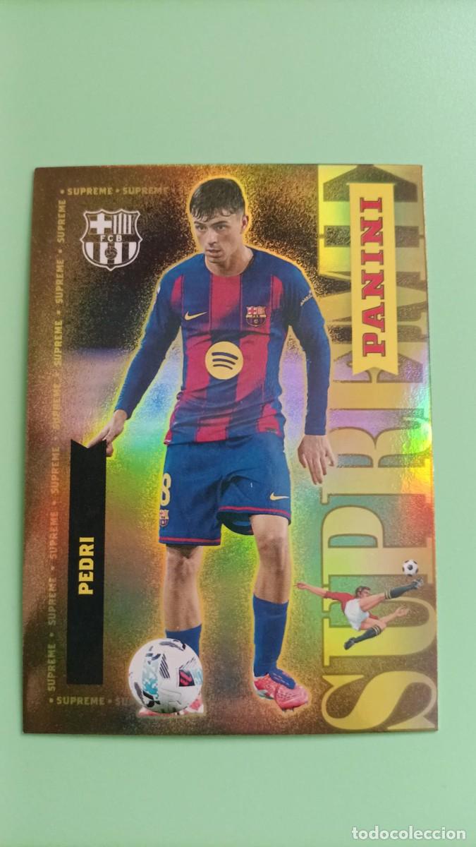 Cromos de F&uacute;tbol: CROMO PANINI CLUB BARCELONA PEDRI SUPREME INSERT #S1 25 26 2025 2026