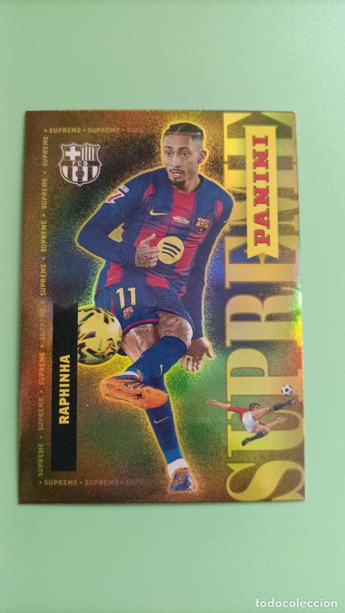 Cromos de F&uacute;tbol: CROMO PANINI CLUB BARCELONA RAPHINA SUPREME INSERT #S2 25 26 2025 2026