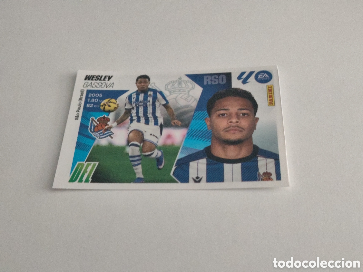 Cromos de F&uacute;tbol: Cromos 32 Wesley Real Sociedad Liga Este Ediciones Este 25 26 nuevo sin pegar