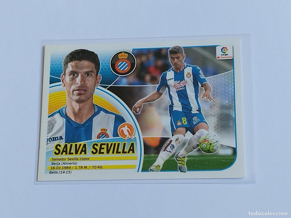 Cromos de F&uacute;tbol: SALVA SEVILLA N&ordm; 10B RCD ESPANYOL PANINI EDICIONES ESTE LA LIGA SANTANDER 2016 2017 16 17 10 B LOGO