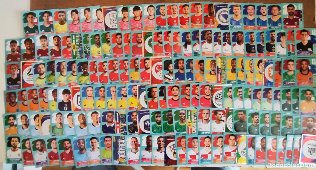 Cromos de F&uacute;tbol: FIFA WORLD CUP 2026 LOTE DE 158 STICKERS SIN REPETIR SACADO DE SOBRE, PANINI