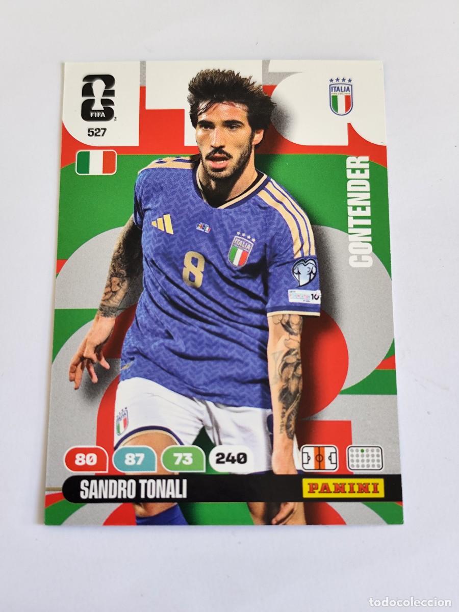 Cromos de F&uacute;tbol: FIFA WORLD CUP 2026 PANINI ADRENALYN XL 527 SANDRO TONALI - CONTENDER ITALIA
