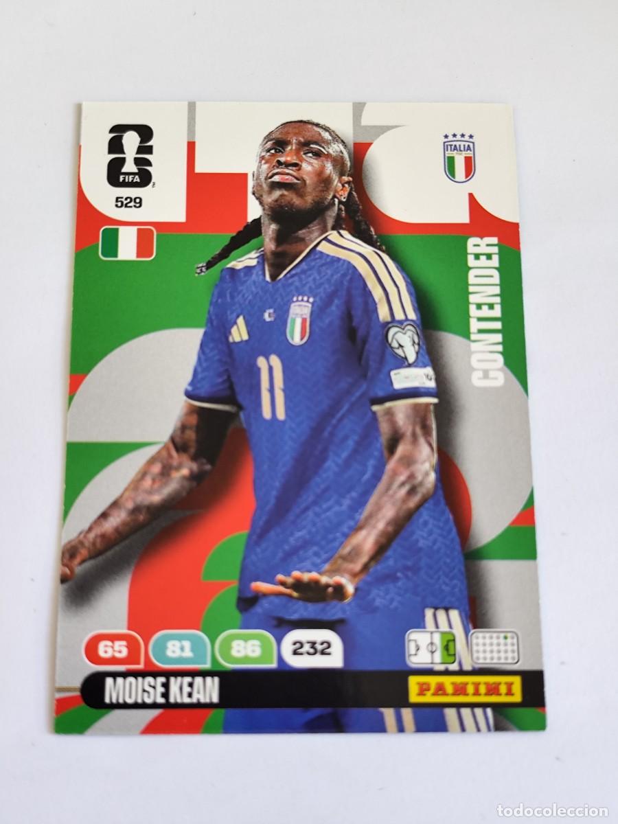 Cromos de F&uacute;tbol: FIFA WORLD CUP 2026 PANINI ADRENALYN XL 529 MOISE KEAN - CONTENDER ITALIA