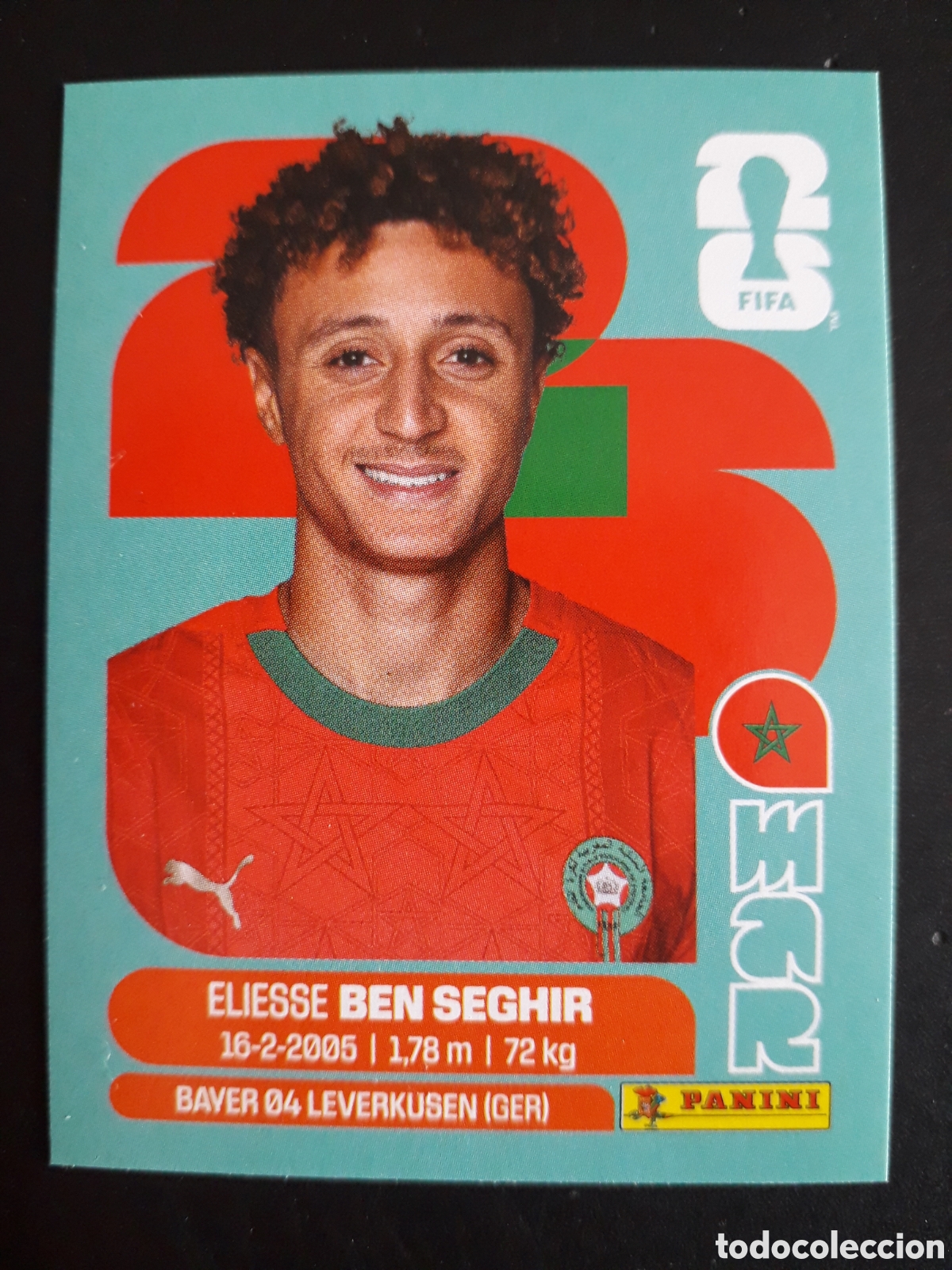 Cromos de F&uacute;tbol: BEN SEGHIR MARRUECOS MAR 12 MUNDIAL F&Uacute;TBOL 2026 FIFA WORLD CUP PANINI SIN PEGAR PEDIDO M&Iacute;NIMO 3&euro;