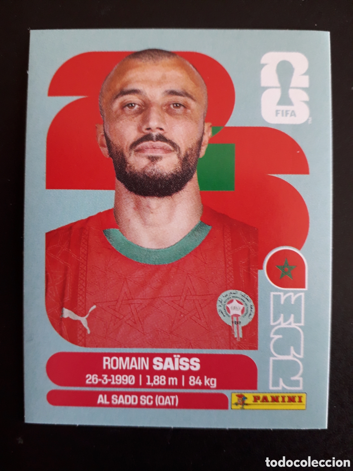 Cromos de F&uacute;tbol: SA&Iuml;SS MARRUECOS MAR 7 MUNDIAL F&Uacute;TBOL 2026 FIFA WORLD CUP PANINI SIN PEGAR PEDIDO M&Iacute;NIMO 3&euro;