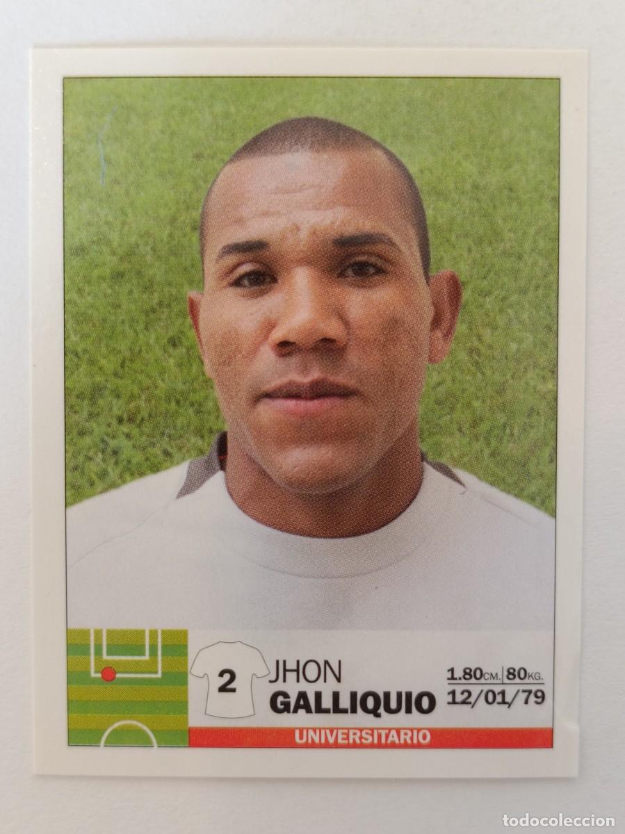 Cromos de F&uacute;tbol: #4 JHON GALLIQUIO (UNIVERSITARIO) COPA CABLE MAGICO LIGA PERU 2010 PANINI