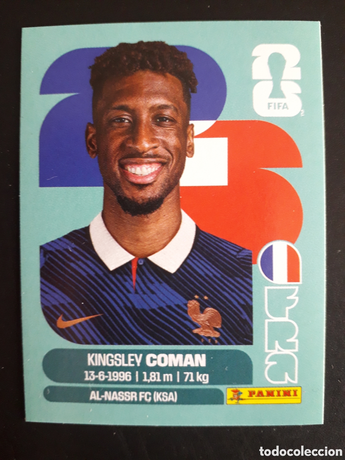 Cromos de F&uacute;tbol: COMAN FRANCIA FRA 18 MUNDIAL F&Uacute;TBOL 2026 FIFA WORLD CUP PANINI SIN PEGAR PEDIDO M&Iacute;NIMO 3&euro;