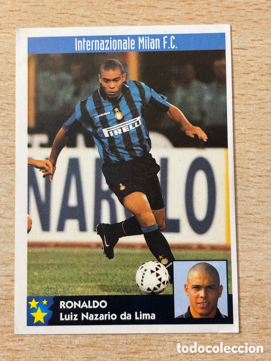 Cromos de F&uacute;tbol: # 130 Ronaldo Brasil Inter Italia Mejores Equipos de Europa 97-98 Panini
