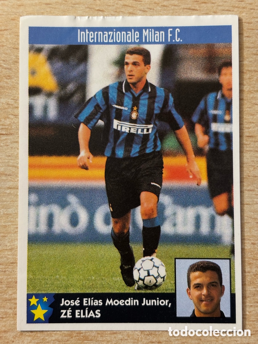 Cromos de F&uacute;tbol: # 129 Ze El&iacute;as Brasil Inter Italia Mejores Equipos de Europa 97-98 Panini