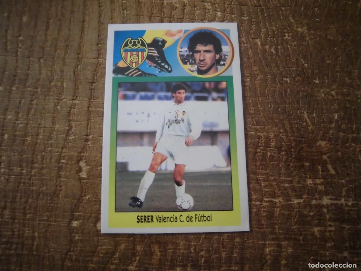 Cromos de F&uacute;tbol: SERER VALENCIA &Uacute;LTIMOS FICHAJES N&ordm; 8 LIGA 93-94 EDICIONES ESTE CROMO CART&Oacute;N RECUPERADO