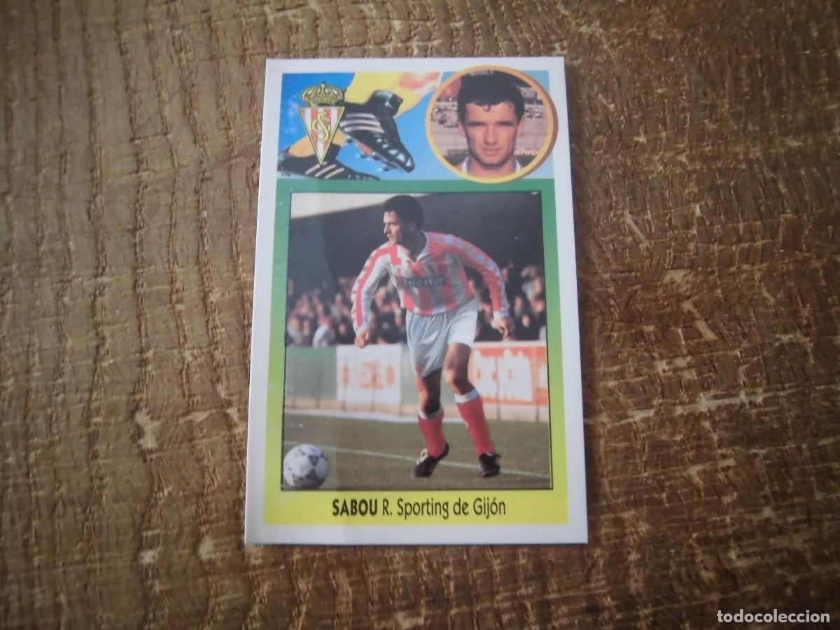 Cromos de F&uacute;tbol: SABOU SPORTING DE GIJ&Oacute;N &Uacute;LTIMOS FICHAJES N&ordm; 13 LIGA 93-94 EDICIONES ESTE CROMO CART&Oacute;N RECUPERADO