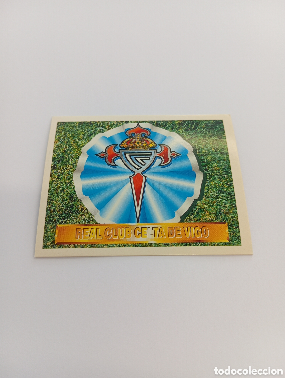 Cromos de F&uacute;tbol: ESCUDO Celta de Vigo Liga Este 1994 1995 NUEVO SIN PEGAR PANINI 94 95