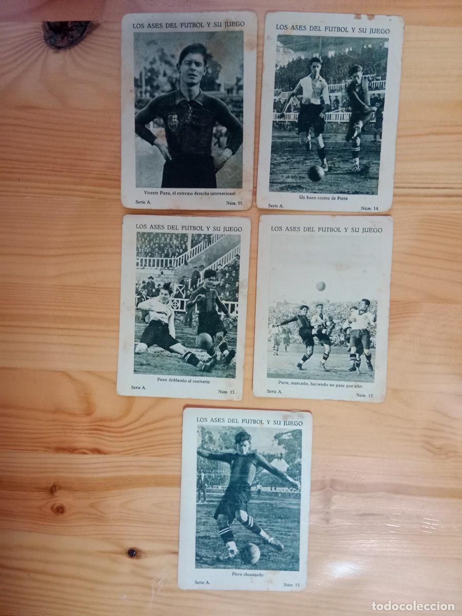 Cromos de F&uacute;tbol: CROMOS CHOCOLATE LA PERLA DE LEVANTE - A&Ntilde;OS 20 - ASES DEL FUTBOL Y SU JUEGO - V. PIERA FC BARCELONA