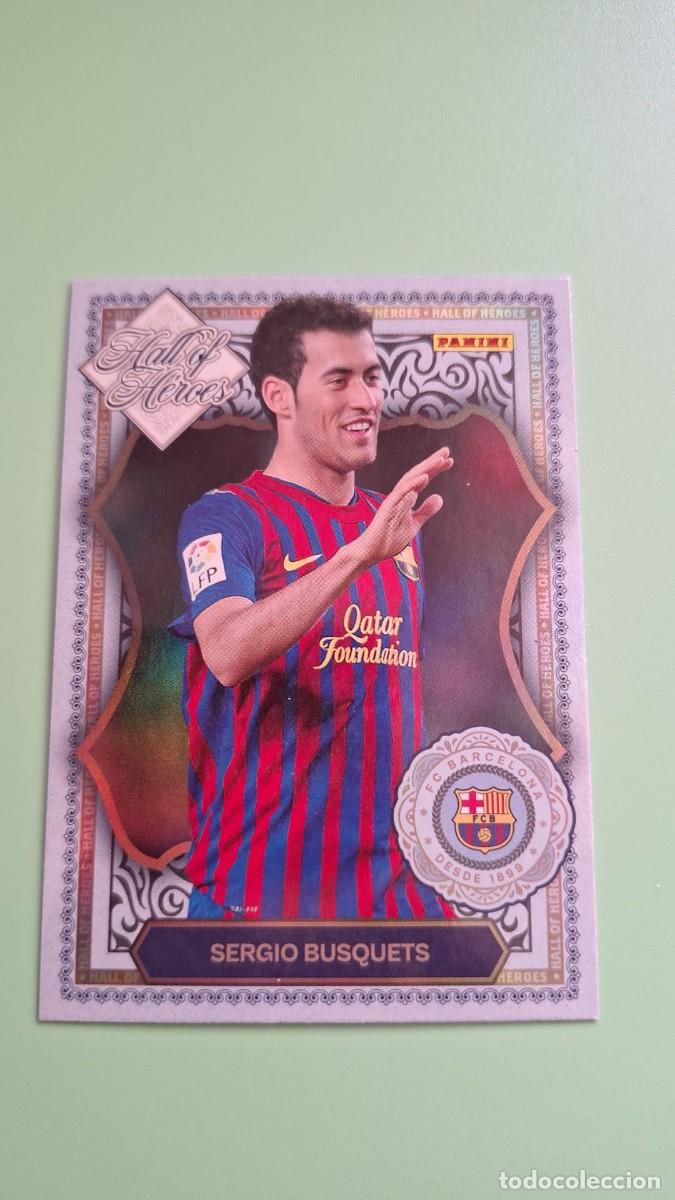 Cromos de F&uacute;tbol: CROMO PANINI CLUB BARCELONA HALL OF HEROES BUSQUETS HH7 INSERT 25 26 2025 2026