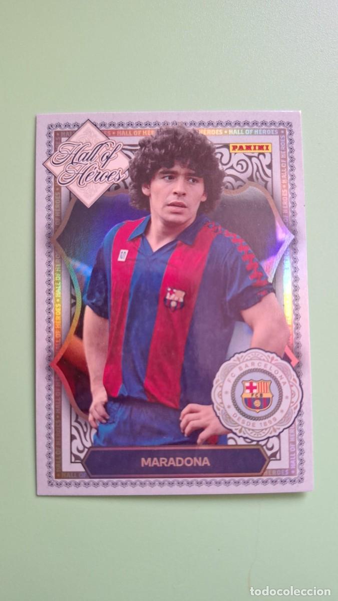 Cromos de F&uacute;tbol: CROMO PANINI CLUB BARCELONA HALL OF HEROES MARADONA HH1 INSERT 25 26 2025 2026